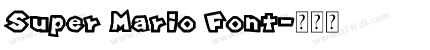 Super Mario Font字体转换